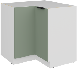 Unterschrank Aria - Aquamarin/Weiß - 90x90 DN 2F BB