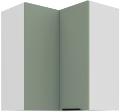 Oberschrankecke Aria - Aquamarin/Weiß - 60x60 GN-72 2F (90°)