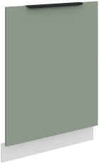 Tür für Einbaugeschirrspüler Aria - Aquamarin/Weiß - ZM 713x596