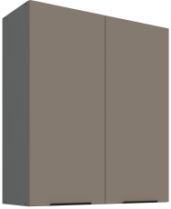 Oberschrank Aria - Sandgrau/Anthrazit - 80 G-90 2F