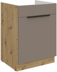 Unterschrank Aria - Sandgrau/Artisan Eiche - 60 ZL 1S BB