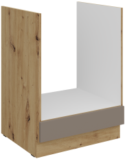 Unterschrank für Einbaubackofen Aria - Sandgrau/Artisan Eiche - 60 D GAZ BB