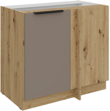 Unterschrank Aria - Sandgrau/Artisan Eiche - 105 ND 1F BB