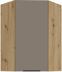 Oberschrankecke Aria - Sandgrau/Artisan Eiche - 60x60 GN-90 1F (45°)