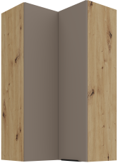 Oberschrank Aria - Sandgrau/Artisan Eiche - 60x60 GN-108 2F (90°)