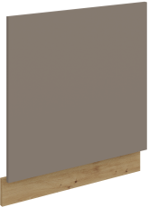 Tür für Einbaugeschirrspüler Aria - sandgrau/Artisan Eiche - ZM 570x596