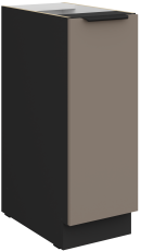 Unterschrank Aria - Sandgrau/Schwarz - 30 D CARGO BB