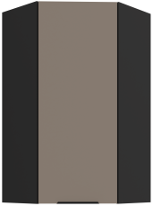 Oberschränk Aria - Sandgrau/Schwarz - 60x60 GN-108 1F (45°)