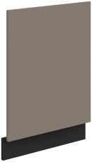 Tür für Einbaugeschirrspüler Aria - Sandgrau/Schwarz - ZM 570x446