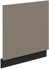 Tür für Einbau-Geschirrspüler Aria - Sandgrau/Schwarz - ZM 570x596