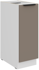 Unterschrank Aria - Sandgrau/Weiß - 30 D CARGO BB