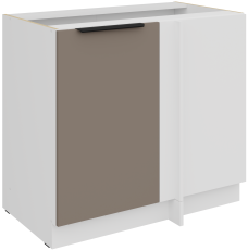 Unterschrank Aria - sandgrau/weiß - 105 ND 1F BB