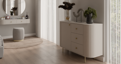 Stolarz Lempert - Wohnzimmer Ovalio – sandbeige