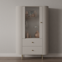Stolarz Lempert - Wohnzimmer Ovalio – sandbeige