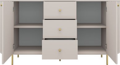 Stolarz Lempert - Kommode 2F 3S Ovalio – sandbeige