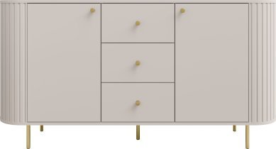 Stolarz Lempert - Kommode 2F 3S Ovalio – sandbeige
