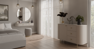 Stolarz Lempert - Kommode 1F3S Ovalio – sandbeige