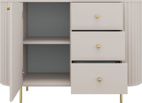 Stolarz Lempert - Kommode 1F3S Ovalio – sandbeige