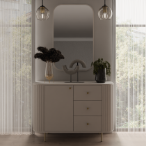 Stolarz Lempert - Kommode 1F3S Ovalio – sandbeige