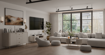 Stolarz Lempert - Couchtisch Ovalio – sandbeige