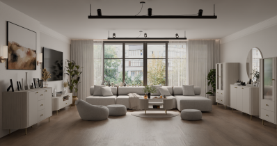 Stolarz Lempert - Couchtisch Ovalio – sandbeige