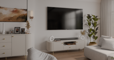 Stolarz Lempert - RTV-Kommode 2F1S Ovalio – Sandbeige