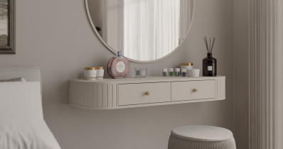 Stolarz Lempert - Spiegel 1000 Ovalio – sandbeige
