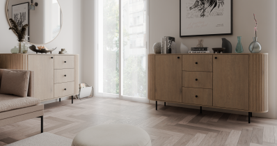 Stolarz Lempert - Kommode 2F3S Ovalio – Cremona Eiche