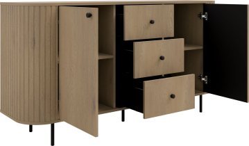 Stolarz Lempert - Kommode 2F3S Ovalio – Cremona Eiche