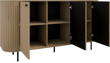 Stolarz Lempert - Kommode 3F Ovalio – Cremona Eiche
