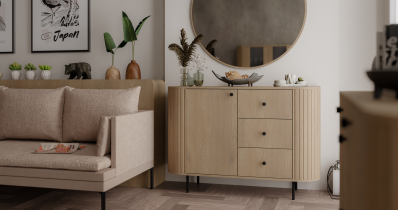 Stolarz Lempert - Kommode 1F3S Ovalio – Cremona Eiche