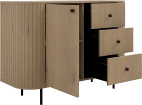 Stolarz Lempert - Kommode 1F3S Ovalio – Cremona Eiche