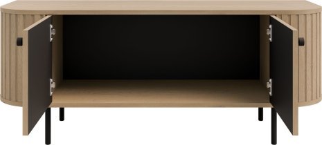 Stolarz Lempert - RTV-Kommode 2F Ovalio – Eiche Cremona