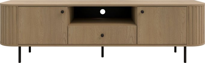 Stolarz Lempert - RTV-Kommode 2F1S Ovalio – Eiche Cremona