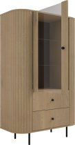 Stolarz Lempert - Vitrine 1F2S Ovalio – Cremona Eiche