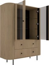 Stolarz Lempert - Vitrine 2F2S Ovalio – Cremona Eiche