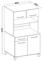 Stolarz Lempert - Schrank 80 Vigo