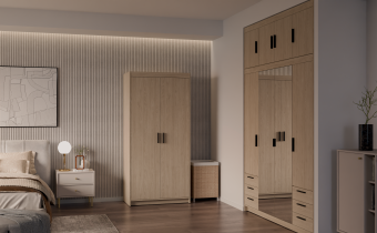 Stolarz Lempert - Garderobenschrank Elena DO02 – geölte Eiche