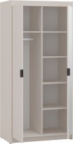 Stolarz Lempert - Kleiderschrank Elena BP02 mit Spiegel – sandbeige