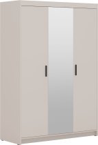 Stolarz Lempert - Kleiderschrank Elena BP03 mit Spiegel – sandbeige