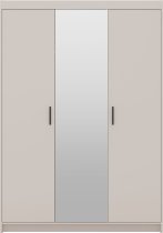 Stolarz Lempert - Kleiderschrank Elena BP03 mit Spiegel – sandbeige