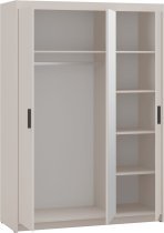 Stolarz Lempert - Kleiderschrank Elena BP03 mit Spiegel – sandbeige