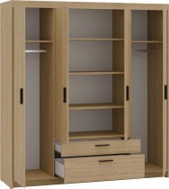 Stolarz Lempert - Garderobenschrank Elena DO04 – geölte Eiche