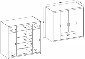 Stolarz Lempert - Garderobenschrank Elena DO04 – geölte Eiche