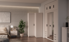 Eckkleiderschrank Elena NARBP02 – sandbeige