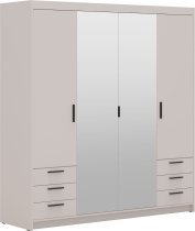 Stolarz Lempert - Kleiderschrank Elena BP04 6S – sandbeige