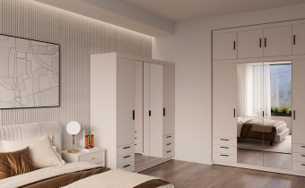 Stolarz Lempert - Kleiderschrank Elena BP04 6S – sandbeige