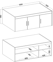 Stolarz Lempert - Oberschrank Elena NAEL DO03 – geölte Eiche