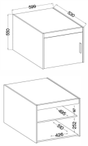 Stolarz Lempert - Oberschrank Elena NAEL DO01 – geölte Eiche