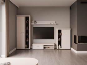 Stolarz Lempert - Wohnzimmer Rumba – sandbeige